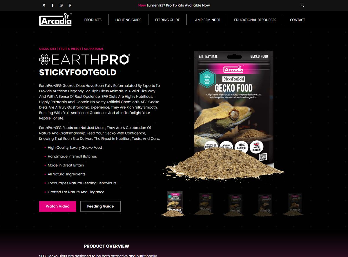 Arcadia Reptiles homepage