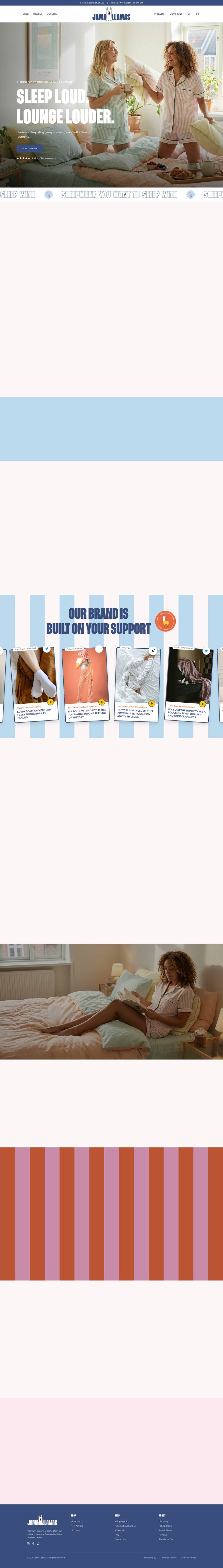 JamaLlamas homepage, full length